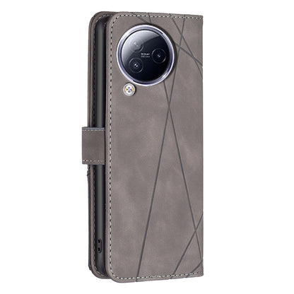 Xiaomi Civi 3 5G Rhombus Texture Leather Phone Case with Magnetic Buckle and Card Holder