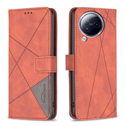 Xiaomi Civi 3 5G Rhombus Texture Leather Phone Case with Magnetic Buckle and Card Holder