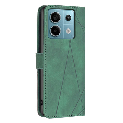 Xiaomi Redmi Note 13 Pro 4G Global Rhombus Texture Leather Phone Case with Magnetic Buckle and Card Holder