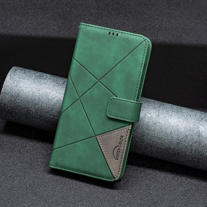 Xiaomi Redmi A3 Rhombus Texture Leather Phone Case with Magnetic Buckle and Card Holder