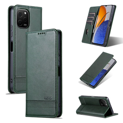 Huawei Enjoy 50z Leather Wallet Case with Card Holder & Magnetic Closure