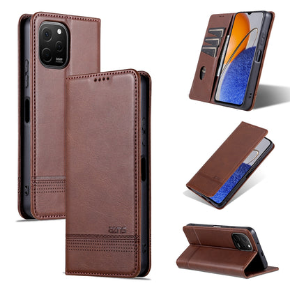 Huawei Enjoy 50z Leather Wallet Case with Card Holder & Magnetic Closure