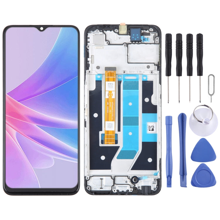 OPPO A78 5G (CPH2483/CPH2495) OEM LCD Screen Digitizer Full Assembly with Frame - Replacement Part