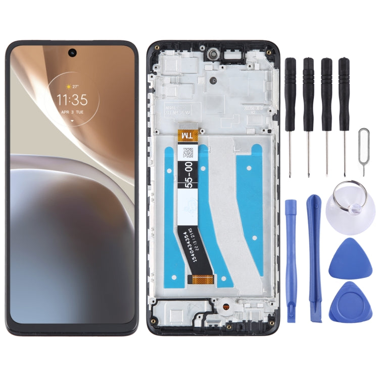 OEM LCD Screen Assembly with Frame for Motorola Moto G32 - Replacement Digitizer & Touch Screen
