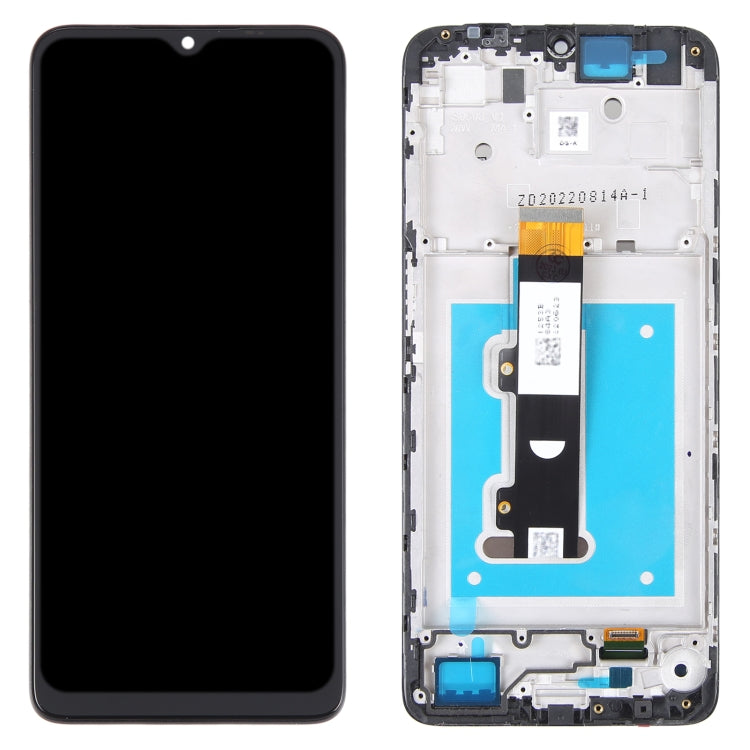 OEM LCD Screen Assembly with Frame for Motorola Moto E22 / E22i - Complete Digitizer Replacement