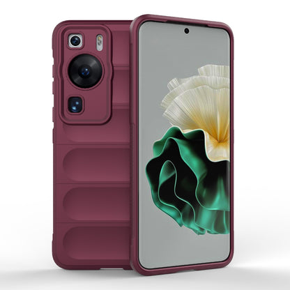 Huawei P60 Magic Shield TPU + Flannel Phone Case - Stylish, Durable, and Lightweight Protection