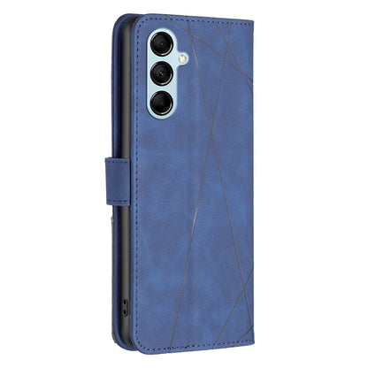 Samsung Galaxy M14 5G Rhombus Texture Leather Phone Case with Magnetic Buckle and Card Holder