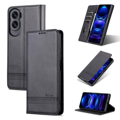 Honor X50i/90 Lite Leather Wallet Case with Card Holder & Magnetic Closure