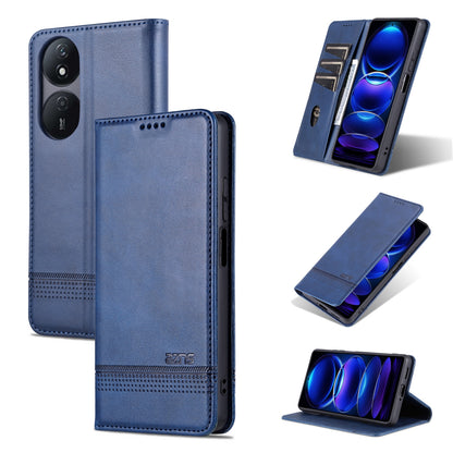 Honor Play 50 Plus Leather Wallet Case with Card Holder & Magnetic Closure