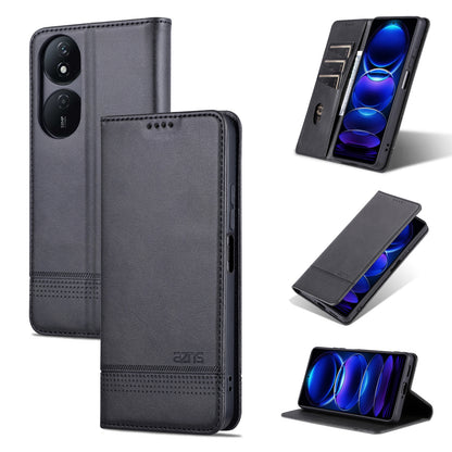 Honor Play 50 Plus Leather Wallet Case with Card Holder & Magnetic Closure