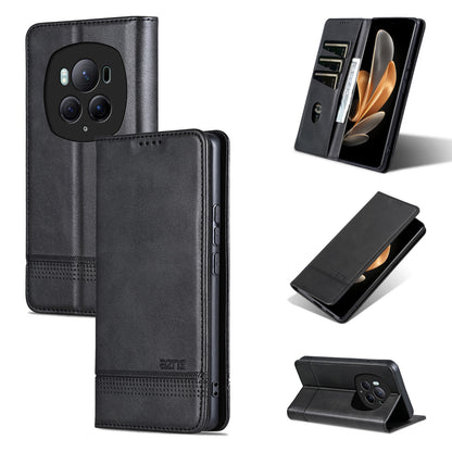 Honor Magic6 Pro Leather Wallet Case with Card Holder & Magnetic Closure