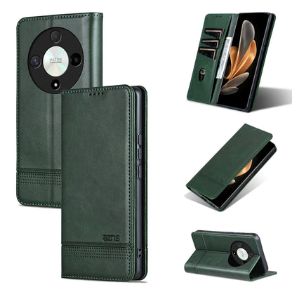 Honor Magic6 Lite 5G/X9b Leather Wallet Case with Card Holder & Magnetic Closure