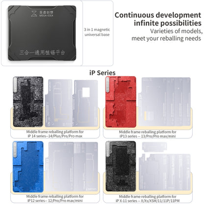 Qianli Mega-Idea Multi-Functional BGA Reballing Platform for iPhone X/11 Pro/Max with Magnetic Base