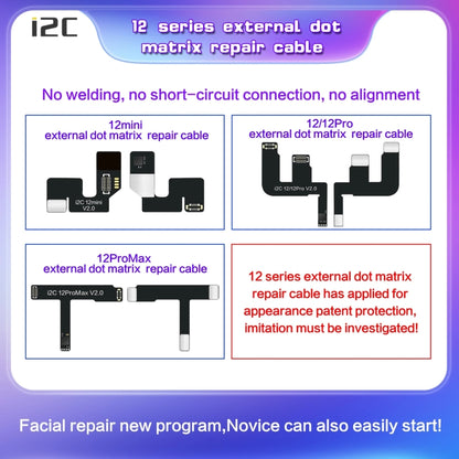 iPhone X i2C MC12 SK-BOX Dot-Matrix Flex Cable V2.0 for Face ID Fix - No Disassembly, Soldering or Alignment Required