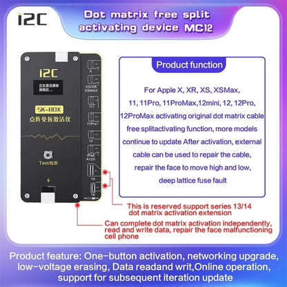 i2C MC12 SK-BOX Dot-Matrix Flex Cable V2.0 for iPhone 11 - Face ID Fix, No Soldering Required