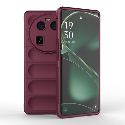 OPPO Find X6 5G Magic Shield TPU + Flannel Phone Case - Stylish, Durable, and Lightweight Protection