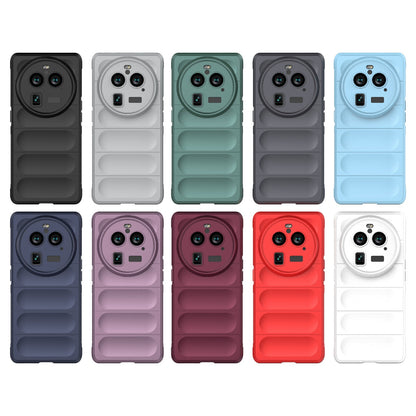 OPPO Find X6 Pro 5G Magic Shield TPU + Flannel Phone Case - Stylish, Durable, and Lightweight Protection