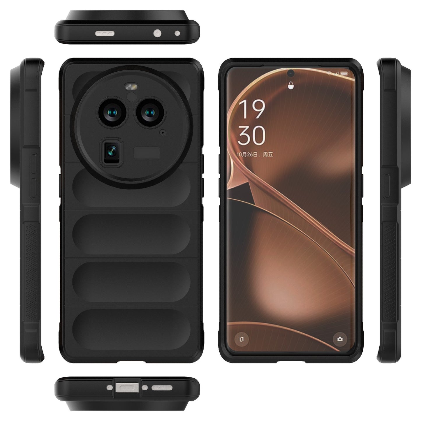 OPPO Find X6 Pro 5G Magic Shield TPU + Flannel Phone Case - Stylish, Durable, and Lightweight Protection