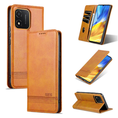 Honor X5 Leather Wallet Case with Card Holder & Magnetic Closure