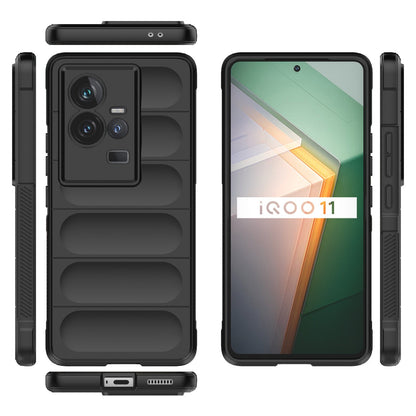 vivo iQOO 11 5G Magic Shield TPU + Flannel Phone Case - Stylish, Durable, and Lightweight Protection