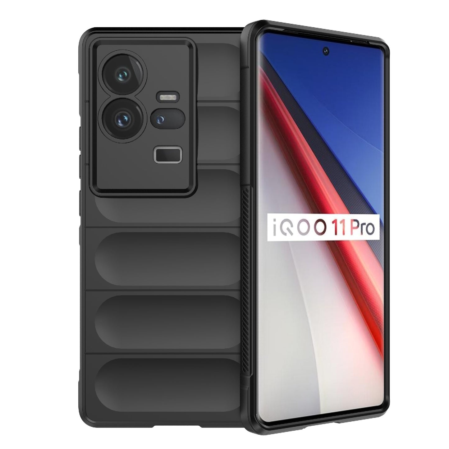 vivo iQOO 11 Pro 5G Magic Shield TPU + Flannel Phone Case - Stylish, Durable, and Lightweight Protection