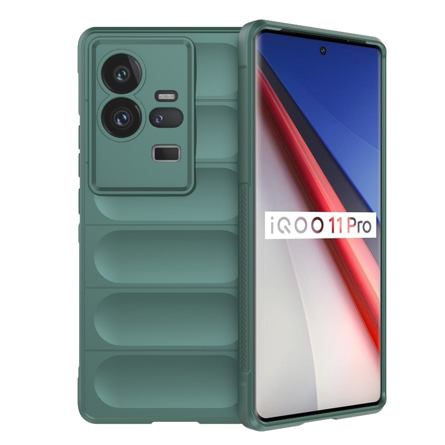 vivo iQOO 11 Pro 5G Magic Shield TPU + Flannel Phone Case - Stylish, Durable, and Lightweight Protection