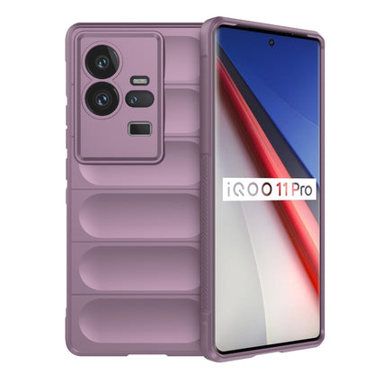 vivo iQOO 11 Pro 5G Magic Shield TPU + Flannel Phone Case - Stylish, Durable, and Lightweight Protection