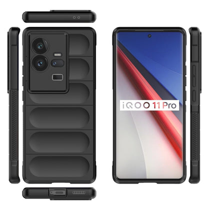 vivo iQOO 11 Pro 5G Magic Shield TPU + Flannel Phone Case - Stylish, Durable, and Lightweight Protection