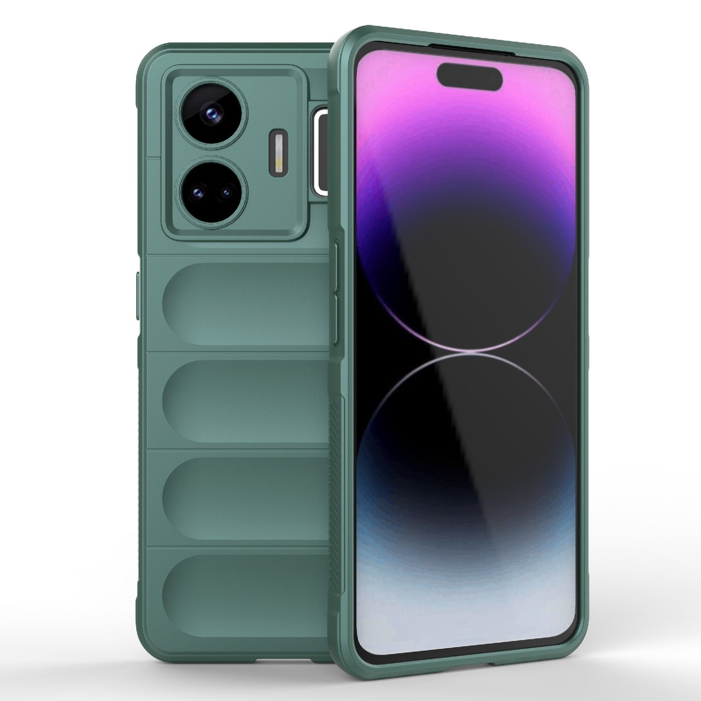Realme GT Neo 5 5G Magic Shield TPU + Flannel Phone Case - Stylish, Durable, and Lightweight Protection