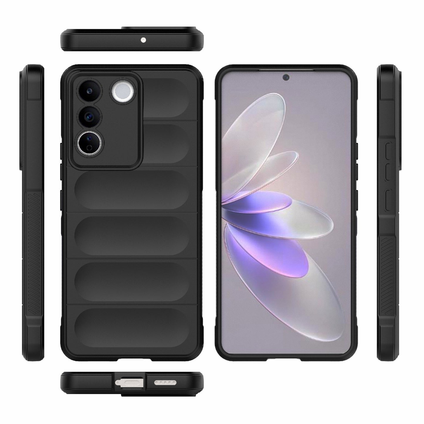 vivo S16e 5G Magic Shield TPU + Flannel Phone Case - Stylish, Durable, and Lightweight Protection