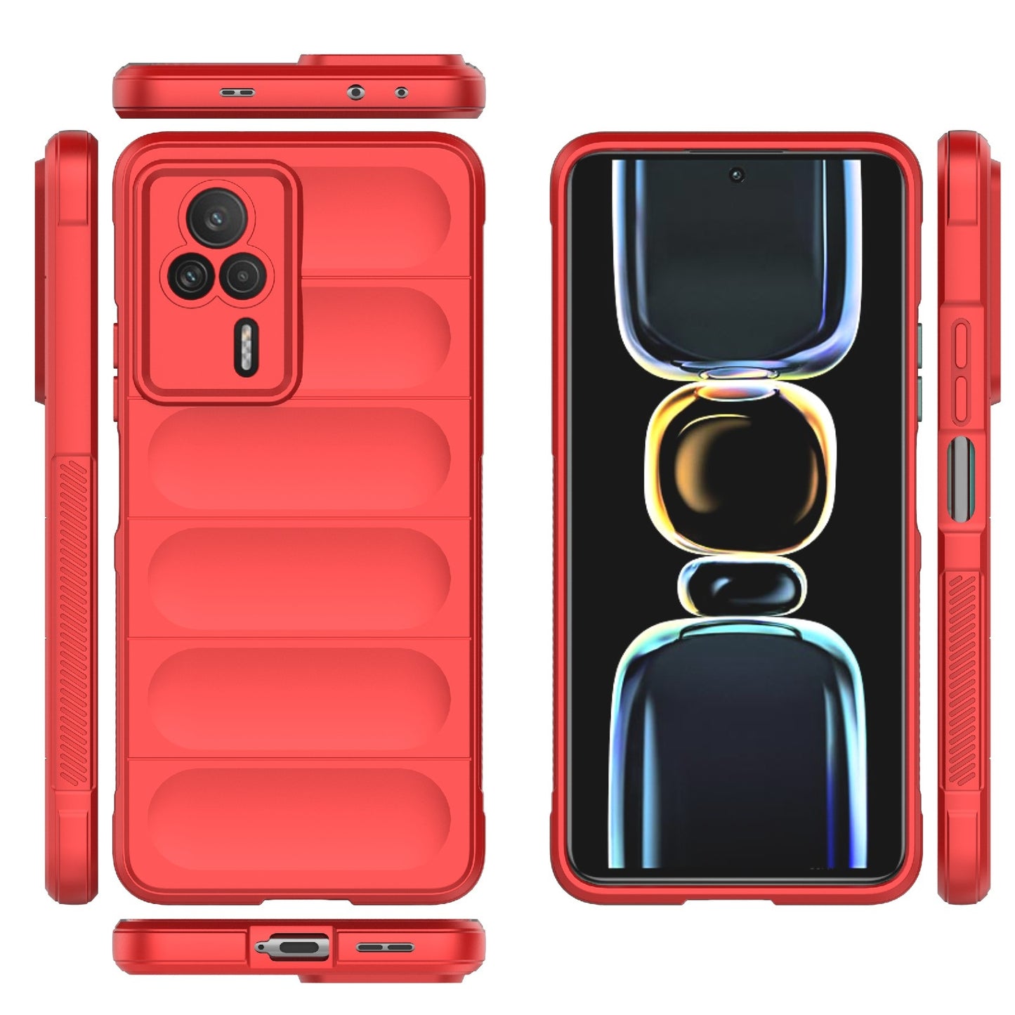 Xiaomi Redmi K60E 5G Magic Shield TPU + Flannel Phone Case - Stylish, Durable, and Lightweight Protection