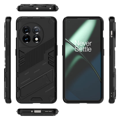 OnePlus 11 5G Shockproof Phone Case - Punk Armor 2-in-1 PC + TPU with Invisible Holder