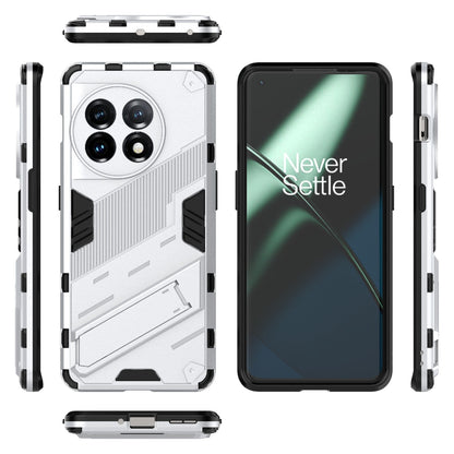 OnePlus 11 5G Shockproof Phone Case - Punk Armor 2-in-1 PC + TPU with Invisible Holder
