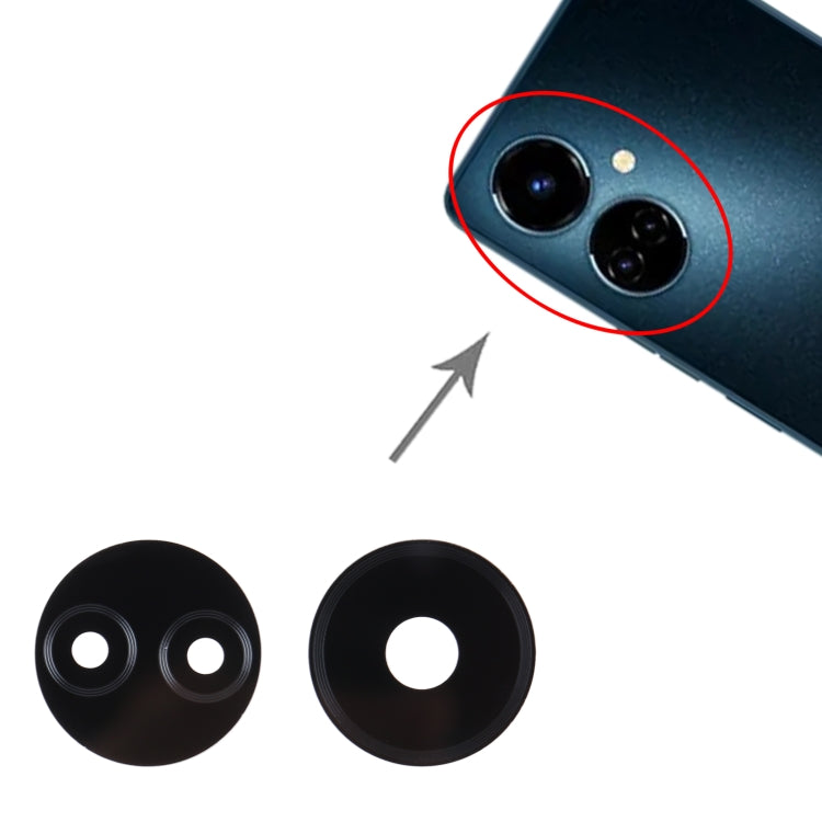 Tecno Camon 19 Replacement Back Camera Lens - 10pcs Set, Fully Compatible, Professional Installation Recommended