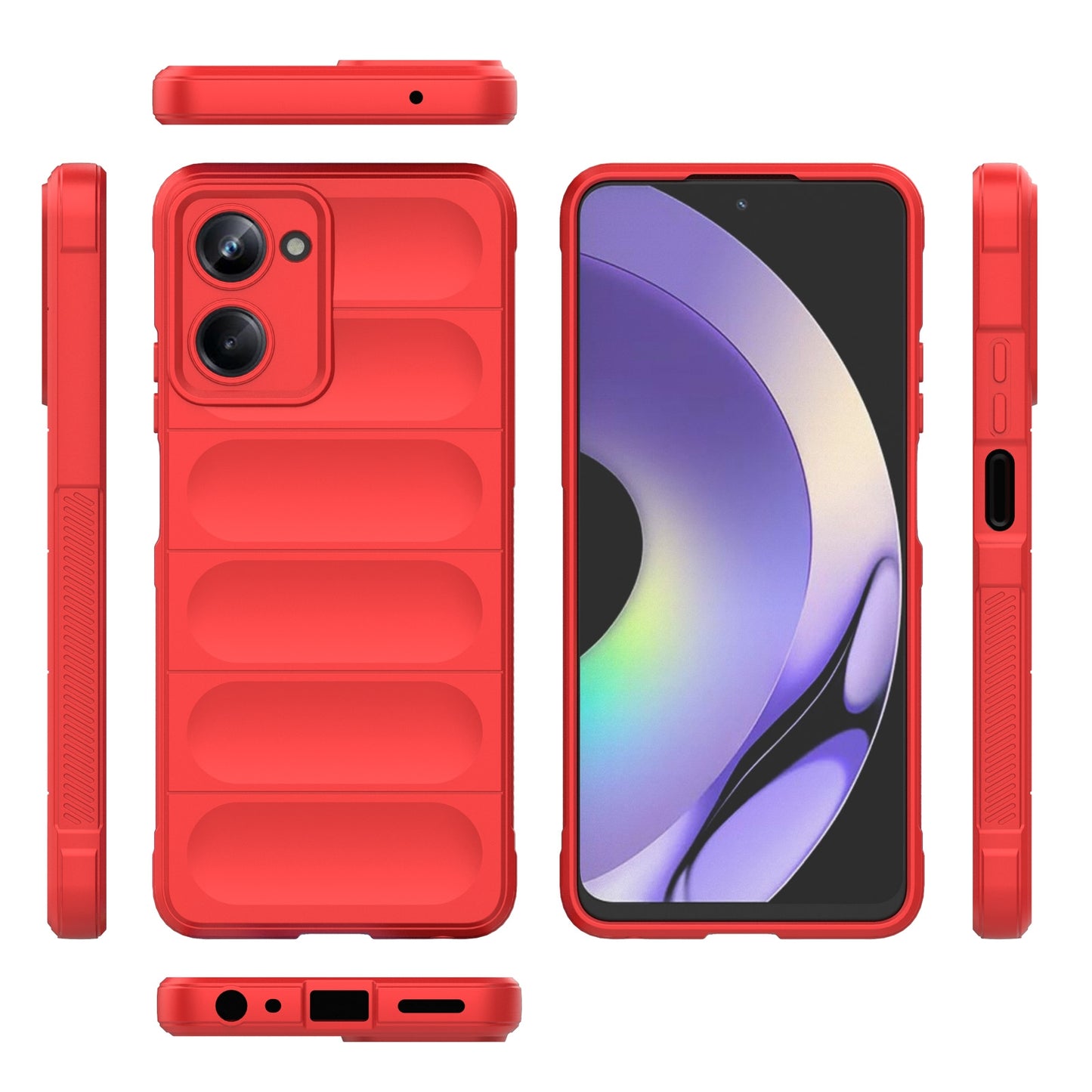 Realme 10 Pro 5G Magic Shield TPU + Flannel Phone Case - Stylish, Durable, and Lightweight Protection