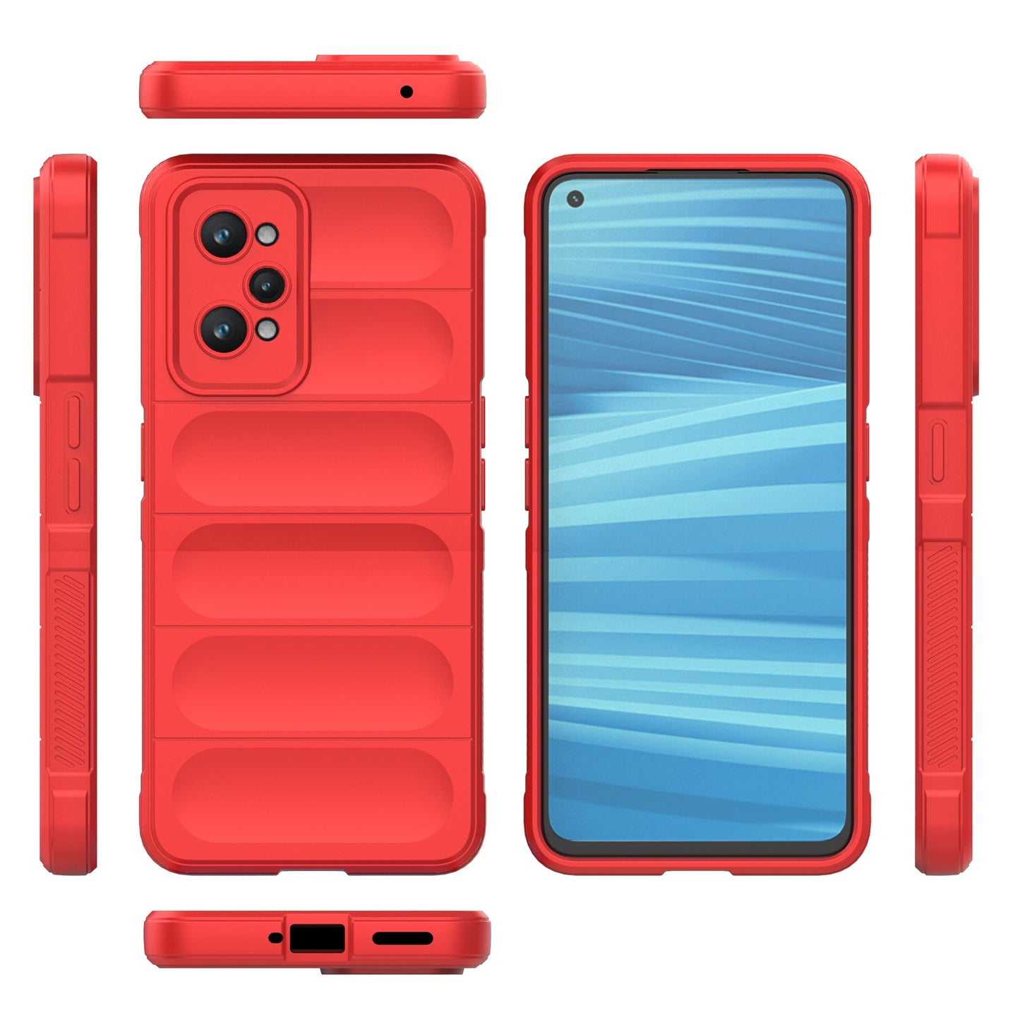Realme GT2 Magic Shield TPU + Flannel Phone Case - Stylish, Durable, and Lightweight Protection