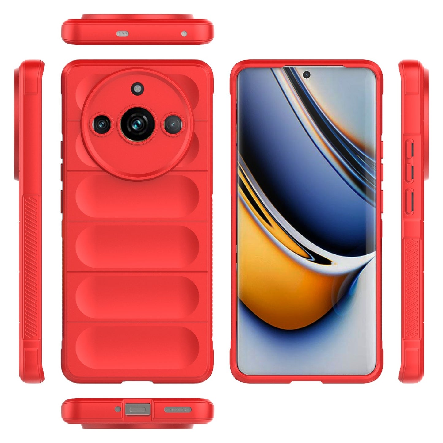Realme 11 Pro 5G Magic Shield TPU + Flannel Phone Case - Stylish, Durable, and Lightweight Protection
