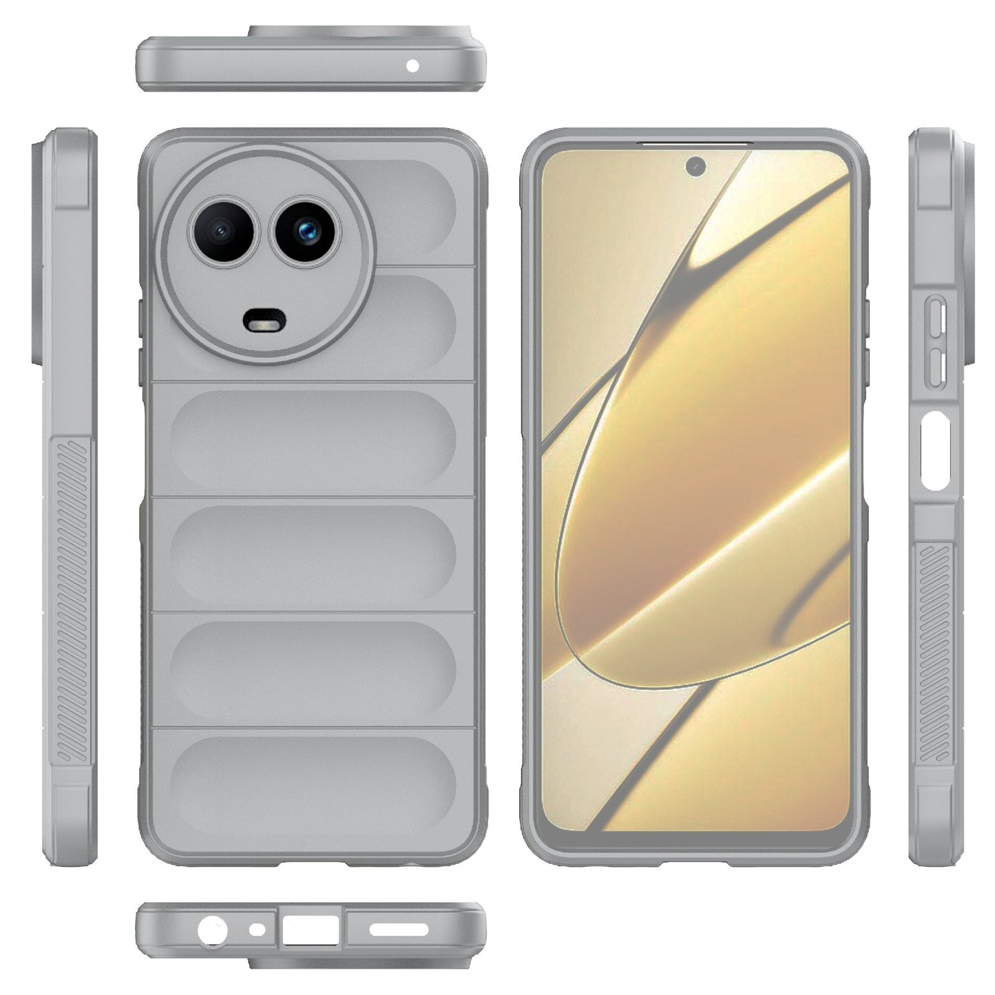 Realme 11 5G Global Magic Shield TPU + Flannel Phone Case - Stylish, Durable, and Lightweight Protection