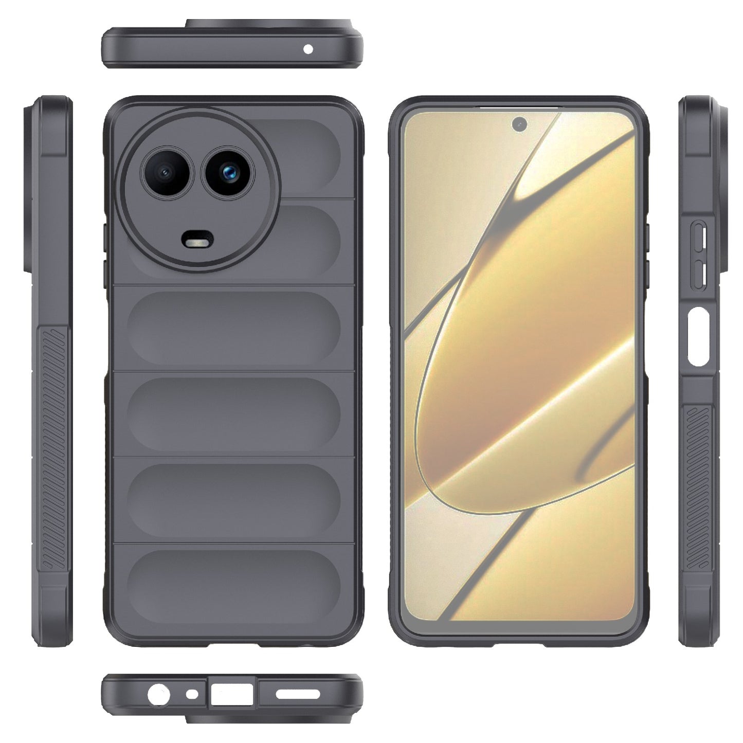 Realme 11 5G Global Magic Shield TPU + Flannel Phone Case - Stylish, Durable, and Lightweight Protection