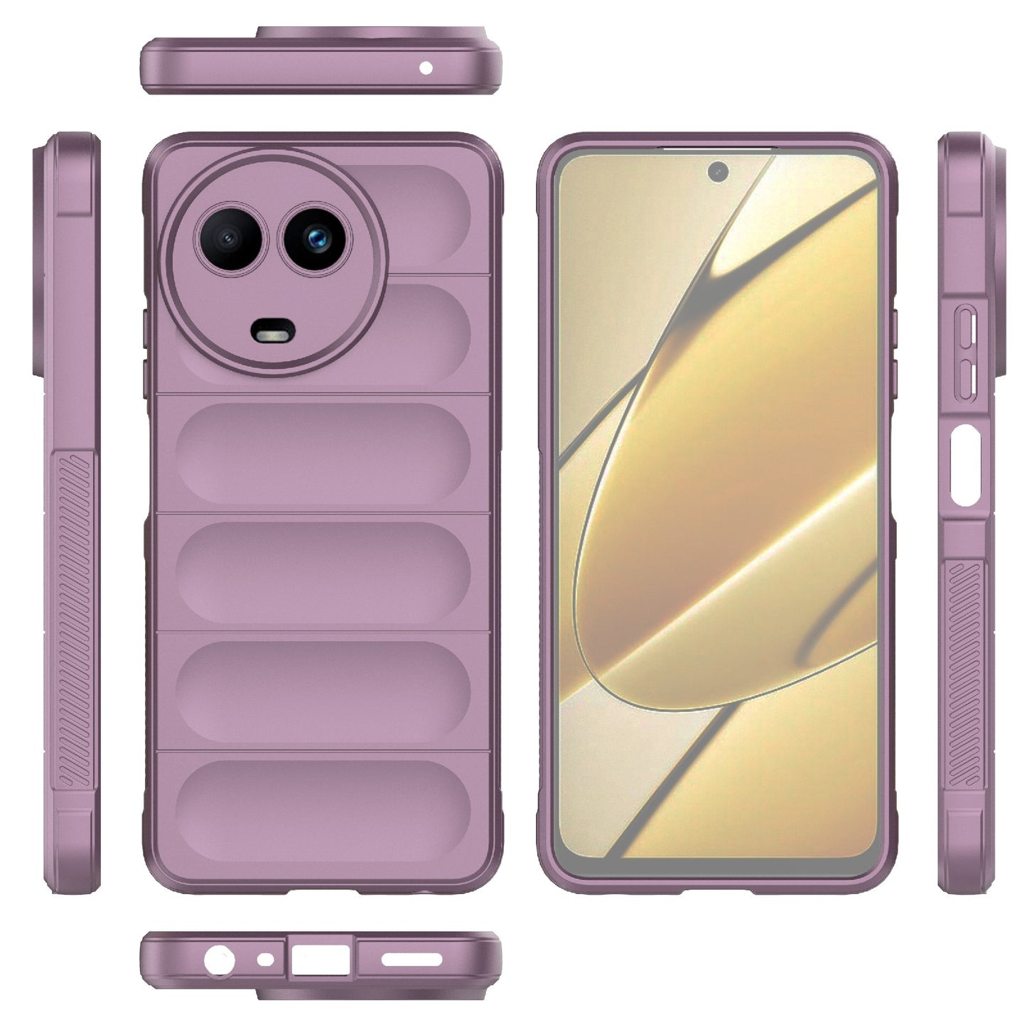 Realme 11 5G Global Magic Shield TPU + Flannel Phone Case - Stylish, Durable, and Lightweight Protection