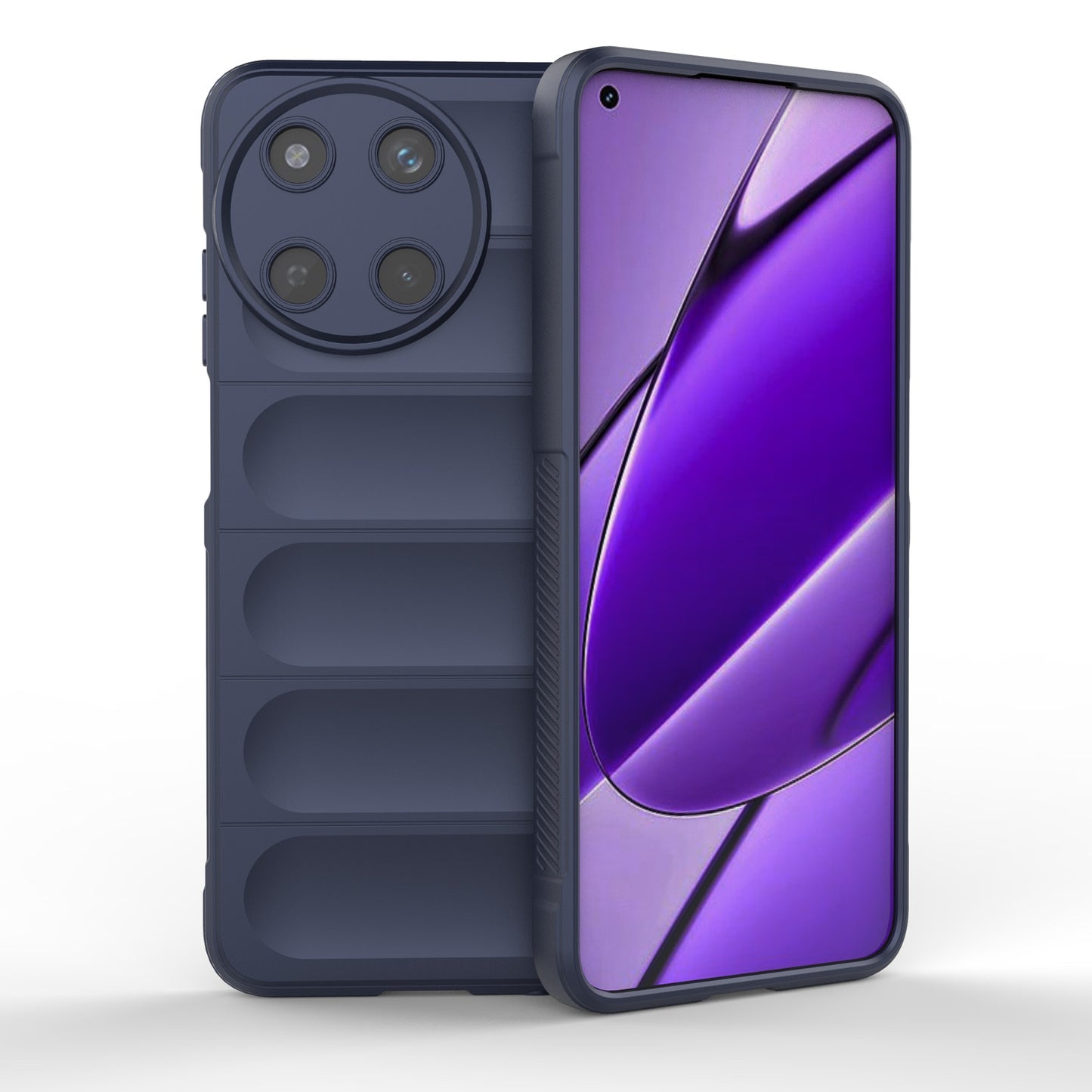 Realme 11 4G Global Magic Shield TPU + Flannel Phone Case - Stylish, Durable, and Lightweight Protection