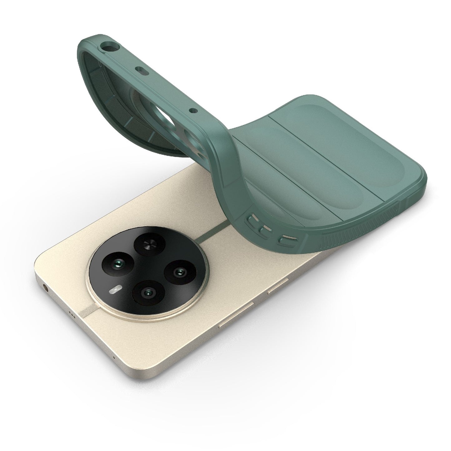 Realme 12+ 5G Global Magic Shield TPU + Flannel Phone Case - Stylish, Durable, and Lightweight Protection