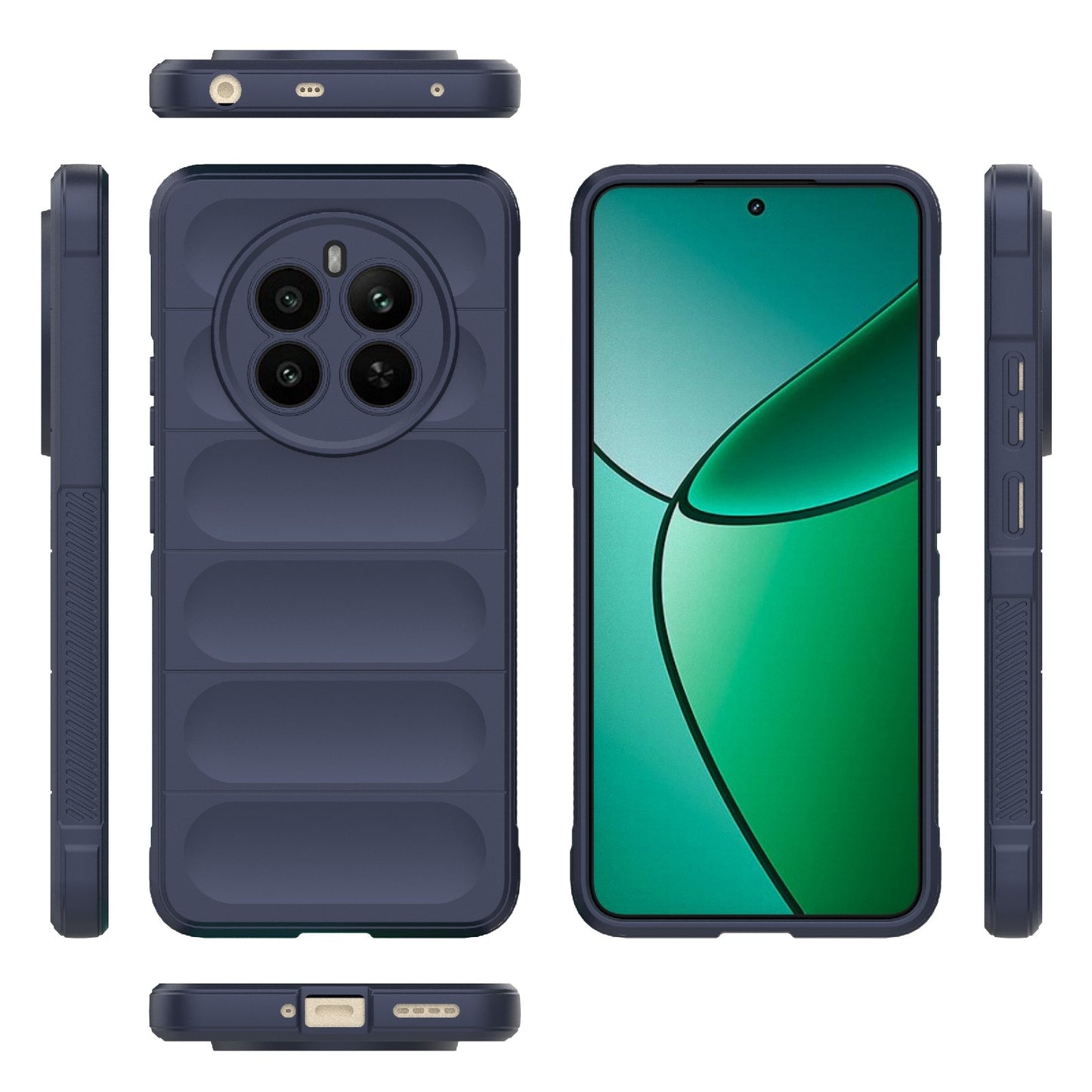 Realme 12+ 5G Global Magic Shield TPU + Flannel Phone Case - Stylish, Durable, and Lightweight Protection