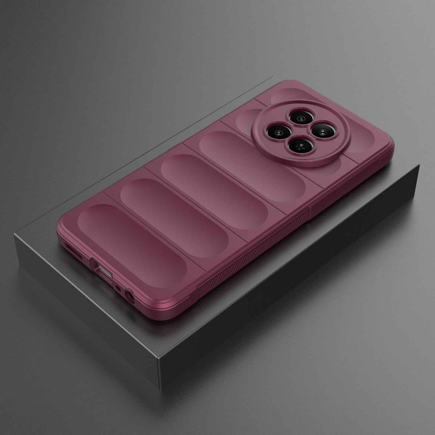 Realme 12 5G Global Magic Shield TPU + Flannel Phone Case - Stylish, Durable, and Lightweight Protection