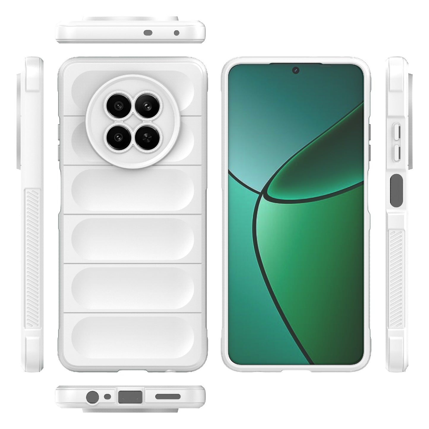 Realme 12 5G Global Magic Shield TPU + Flannel Phone Case - Stylish, Durable, and Lightweight Protection