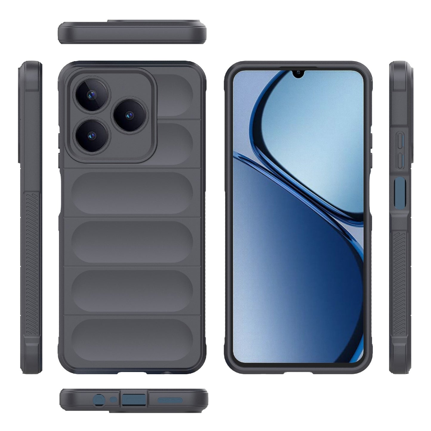 Realme C63 4G Global Magic Shield TPU + Flannel Phone Case - Stylish, Durable, and Lightweight Protection