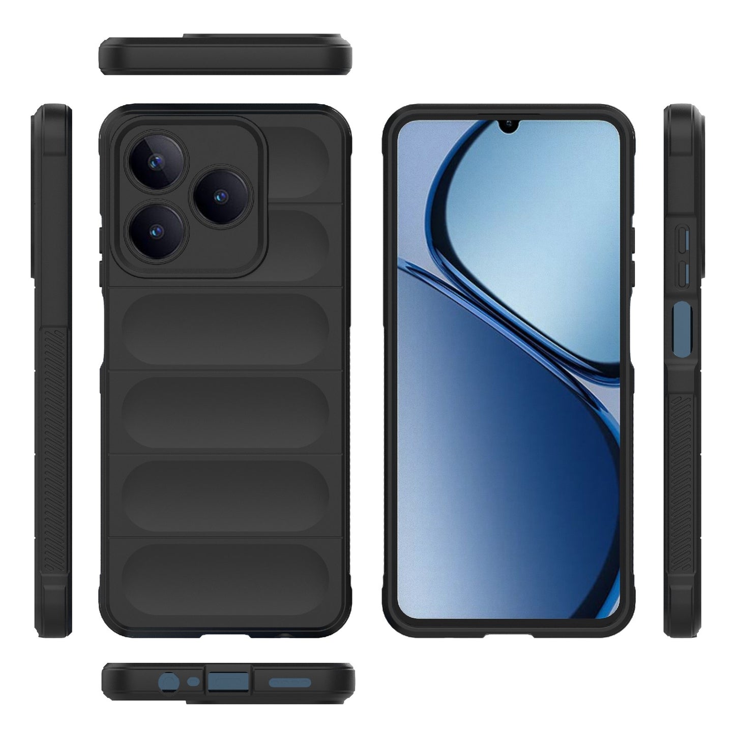 Realme Narzo N63 4G Global Magic Shield TPU + Flannel Phone Case - Stylish, Durable, and Lightweight Protection