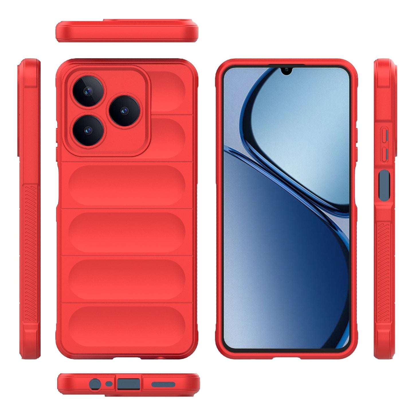 Realme Narzo N63 4G Global Magic Shield TPU + Flannel Phone Case - Stylish, Durable, and Lightweight Protection