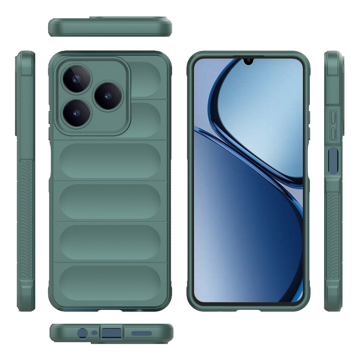 Realme Narzo N63 4G Global Magic Shield TPU + Flannel Phone Case - Stylish, Durable, and Lightweight Protection