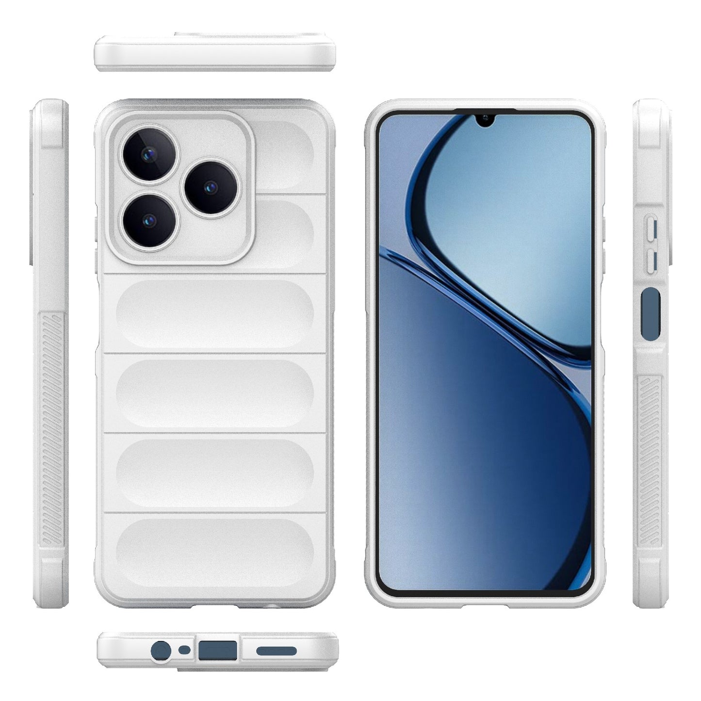 Realme Narzo N63 4G Global Magic Shield TPU + Flannel Phone Case - Stylish, Durable, and Lightweight Protection